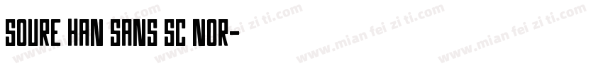 soure han sans sc nor字体转换